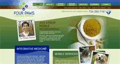 Desktop Screenshot of fourpawsvetwellness.com